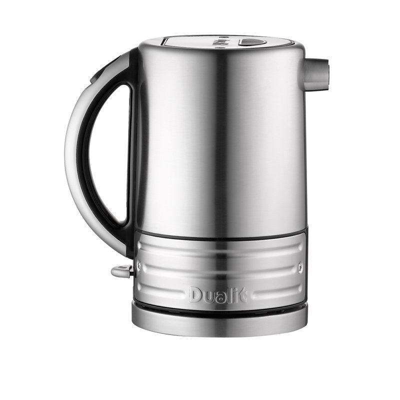 Dualit 2300W 1.5L Architect Kettle, Brushed Stainless Steel/Black