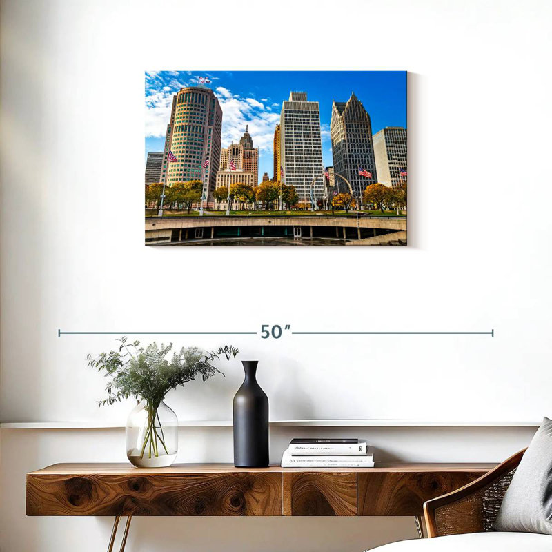Sirci Downtown Detroit Buildings, H 20 po x l 30 po