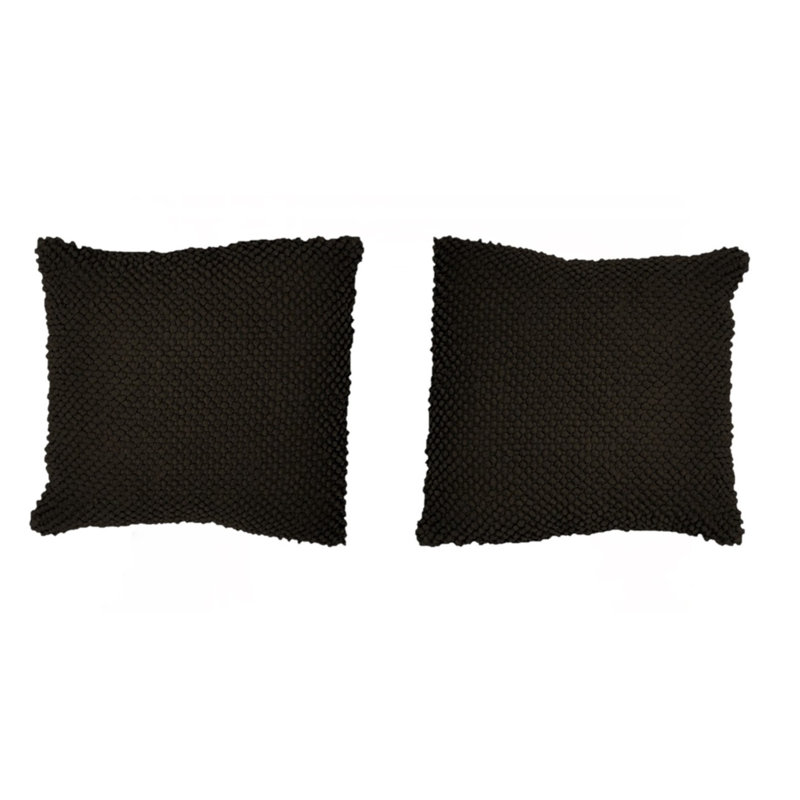 Cotton Reversible Pillow Cover, Chocolate Brown