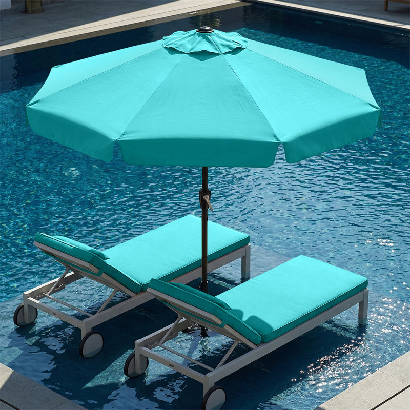 Holmquist parasol, Turquoise, 9'
