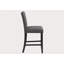 Chaise d'appoint Transition en tissu gris avec garniture cloutée | Entretien facile (nettoyage par solvant doux) sans accoudoirs-406533373-406533363