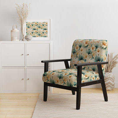 Seashell Serenity Tropical Motif - Chaise rembourrée Coastal