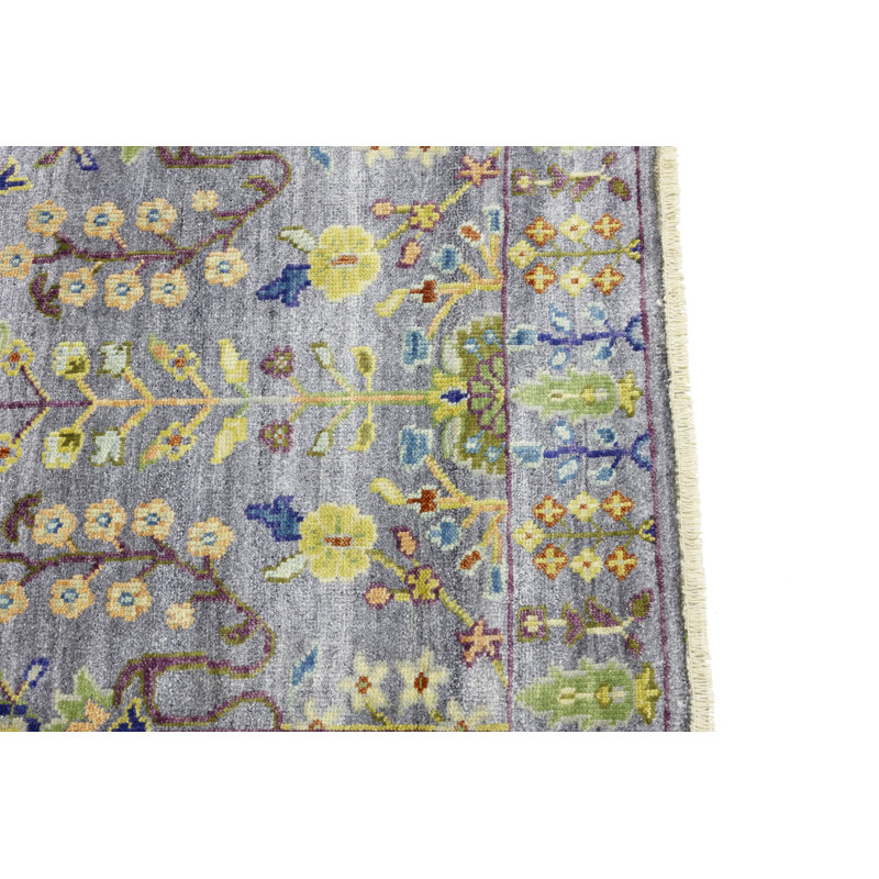Tapis de couloir oriental Oushak Chobi, Rectangle 2 pi 11 po x 4 pi 11 po 