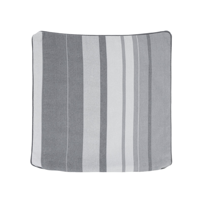 Whitworth Stripe Striped Square Cushion Cover, Grey