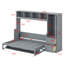 Lit escamotable Murphy avec placard et tiroirs-409636287