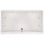 Baignoire encastrée murale 74 po x 38 po Designer-9228009-88750495