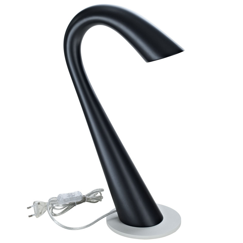 Lampe de table à col de cygne par Modway, Noir