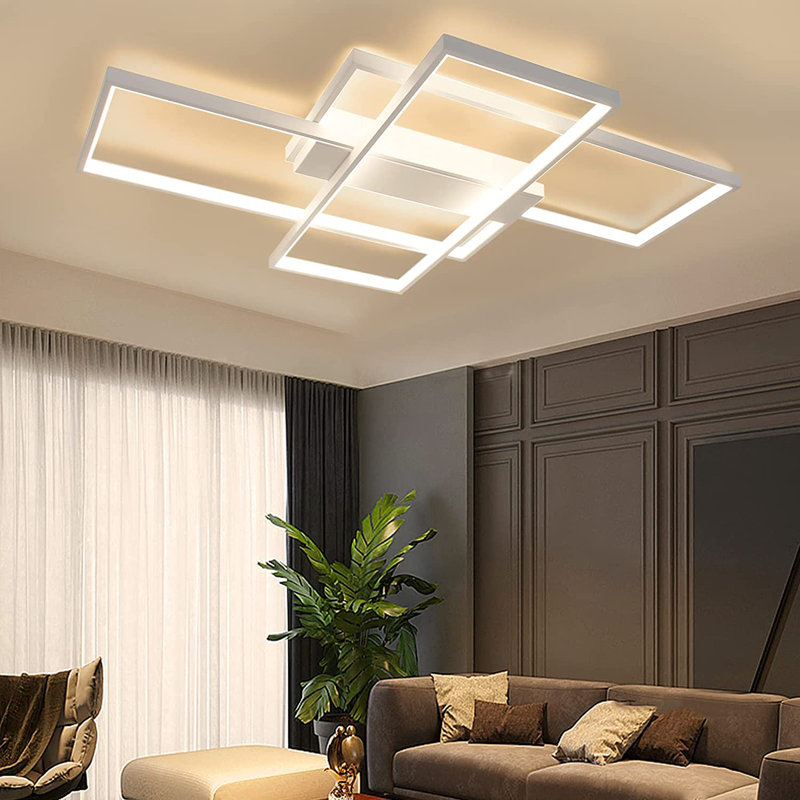 Emeka LED Flush Ceiling Light, White
