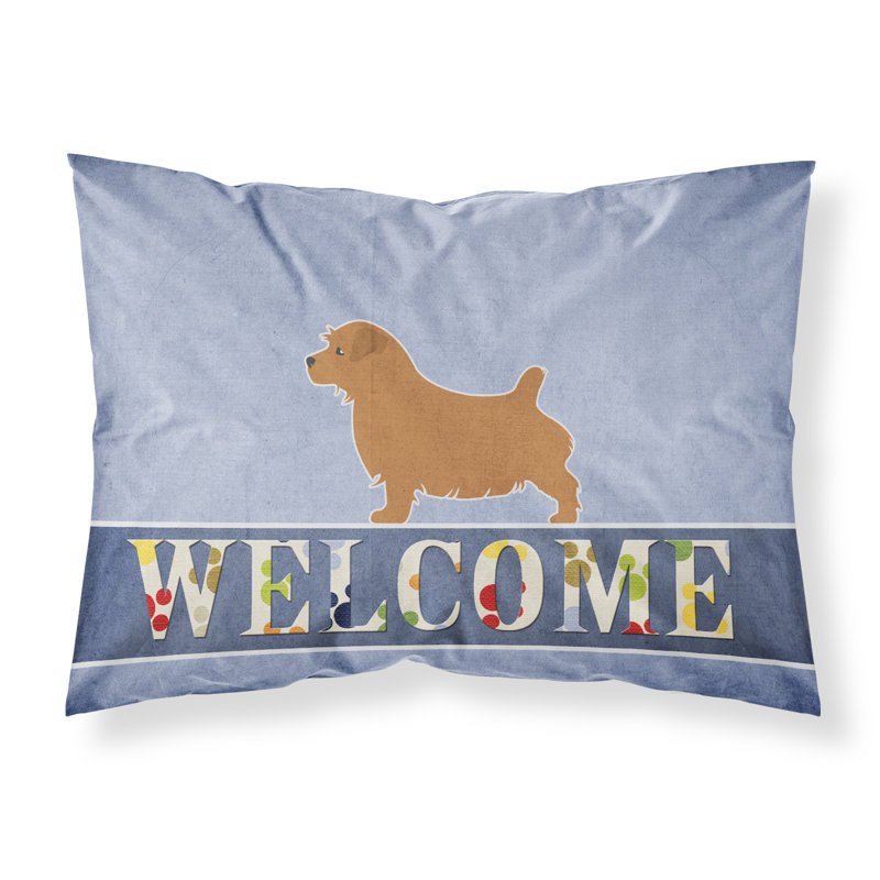Taie d’oreiller welcome, Terrier de Norfolk