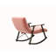 Fauteuil à bascule pliable et rembourré, fauteuil lounge à dossier haut réglable avec repose-pieds et poches latérales, pour salon/chambre/balcon-834890704