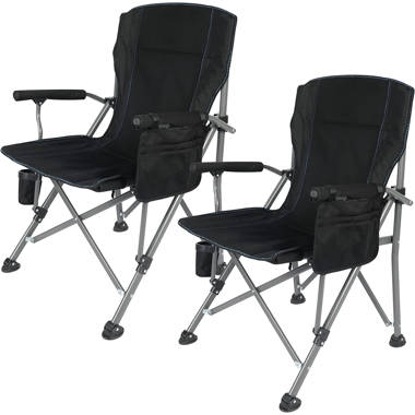 Arlmont & Co. Loreal Folding Camping Chair with Cushions