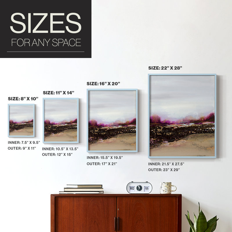 Reflections of My Mind Framed Print - Solid Wood, 10" H x 8" W, Blue