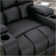 Parerna 33.5" Wide Faux Leather Soft Backrest Manual Release Recliner with Massage & Arm Compartment & Cup Holder