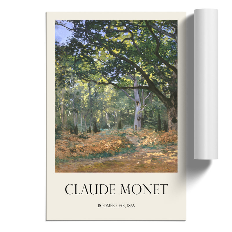 The Bodmer Oak Tree by Claude Monet - No Frame Print, 30cm H x 21cm W x 0.1cm D