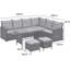 Annaise 8 - Person Garden Lounge Set with Cushions-1149053494