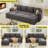 U-Shaped Reversible Sectional Sleeper Sofa Bed with Storage Chaise