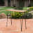 Outdoor Wood Table - Finish And Iron Construction For A Stylish Space Industrial An Impressive Look