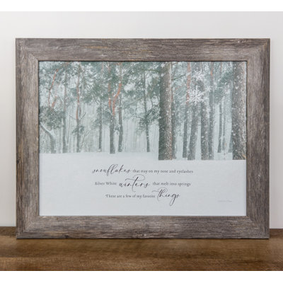 «My Favorite Things», impression encadrée