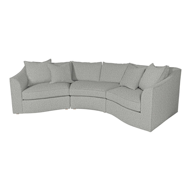 Canapé modulaire 3 pièces Vanguard, Tarbee Dove, Hampton