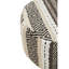 Archippos 50cm Wide Round Ikat Footstool Ottoman