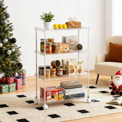 Multi-tier Storage Rack With Castors
