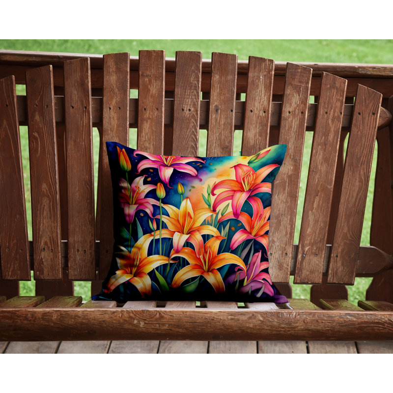  Coussin décoratif intérieur / extérieur en polyester Autre / Sans motif, 14 po x 14 po