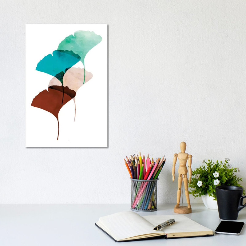 Mod Leaves III by Aimee Wilson - Wrapped Canvas Print, 20.32 cm H x 30.48 cm W