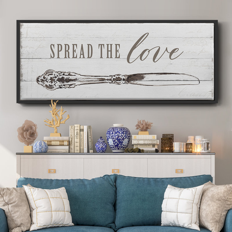 Spread the Love- Framed Canvas