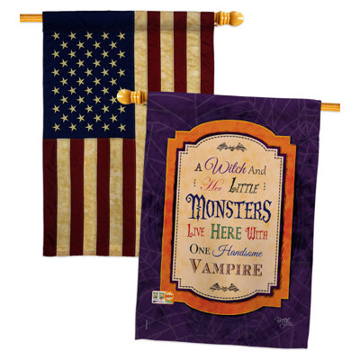 Drapeau de maison 40 po x 28 po Wicked & Handsome