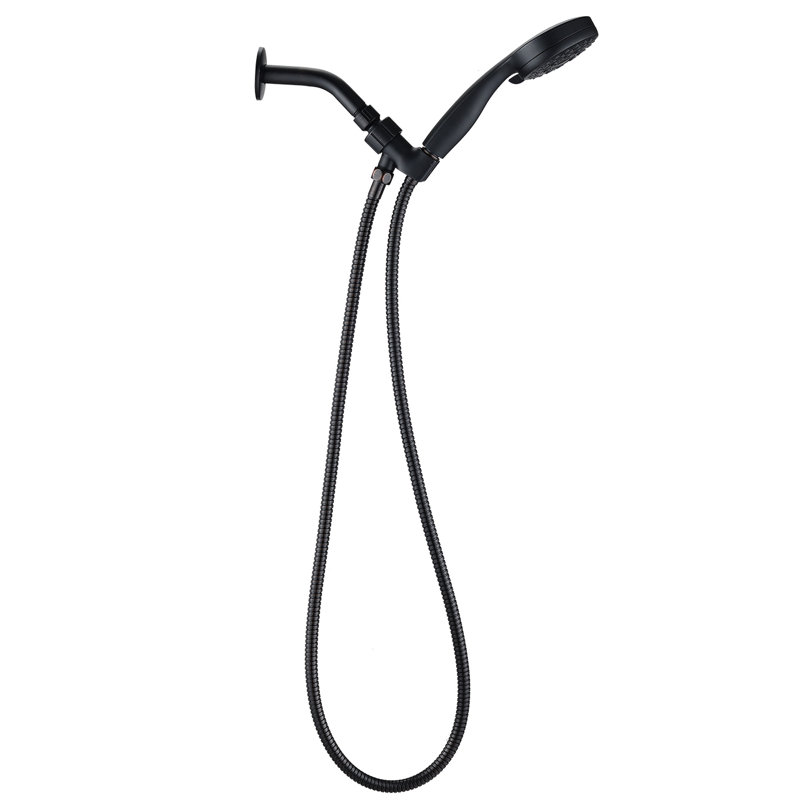 Handheld Shower Head Hose - Oil Rubbed Bronze. 5 Mode Adjustable High Spray. Medical Nozzles, Sanitary And Easy To Clean.  Abs. Consistent Spray In Low Water . Water Enabled. Straightforward