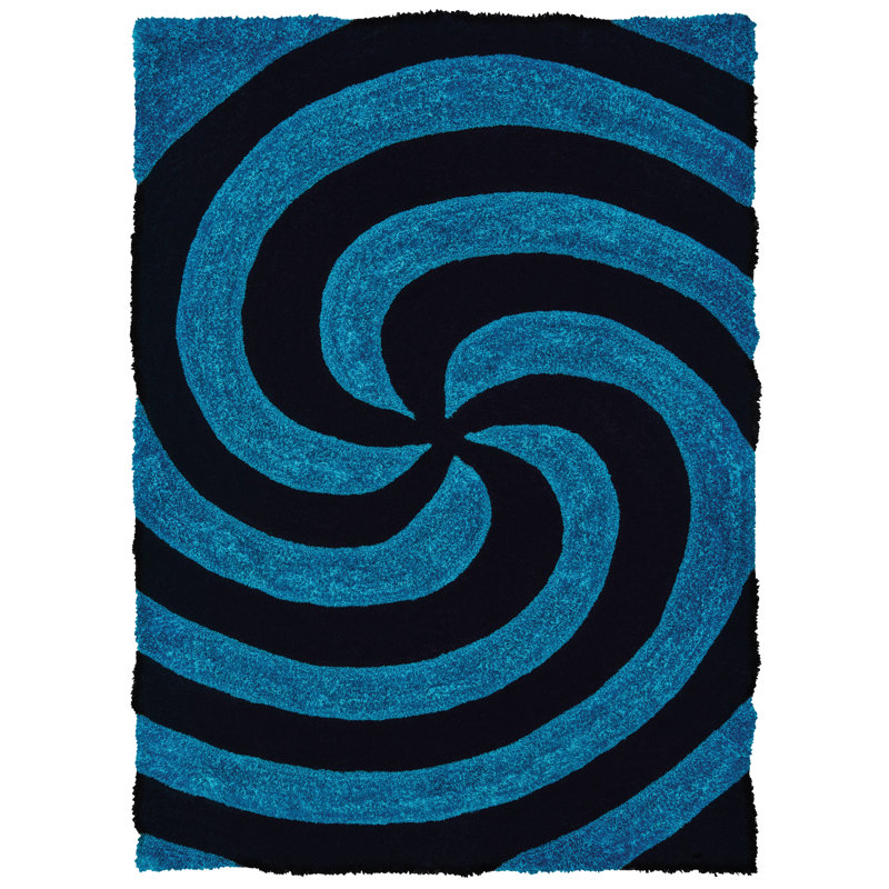 Fitts Abstract Indoor Rug, Rectangle 1'10" x 3'