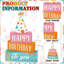 Ensemble de 4 pièces de décoration Happy Birthday