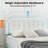 Upholstered Platform Bed Frame With Led Lights And Headboard Led Visual Floating Bed-744343914