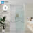 34"W x 76"H Fixed Frameless Shower Screen with 3/8" Clear Glass-114374187-120234388