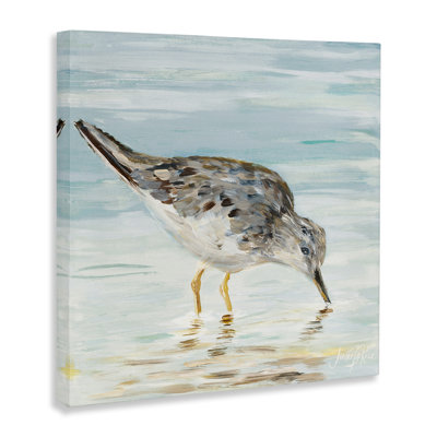 "Gray Beach Sandpiper", art mural par Julie DeRice