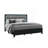 CARLOS BLACK KING BED WITH LED
