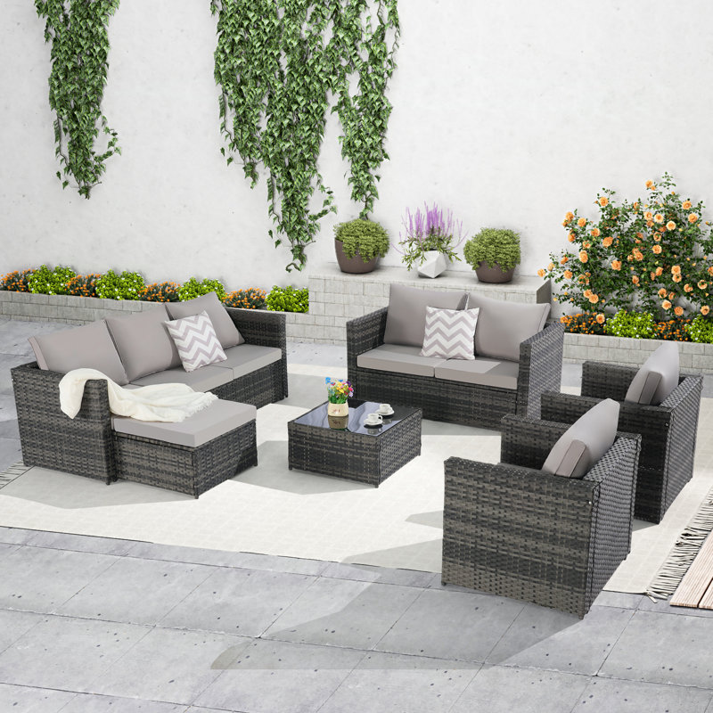 Patio Dining Sets, Light Gray