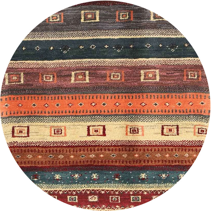 Southwestern Indoor Rug, Round 5'