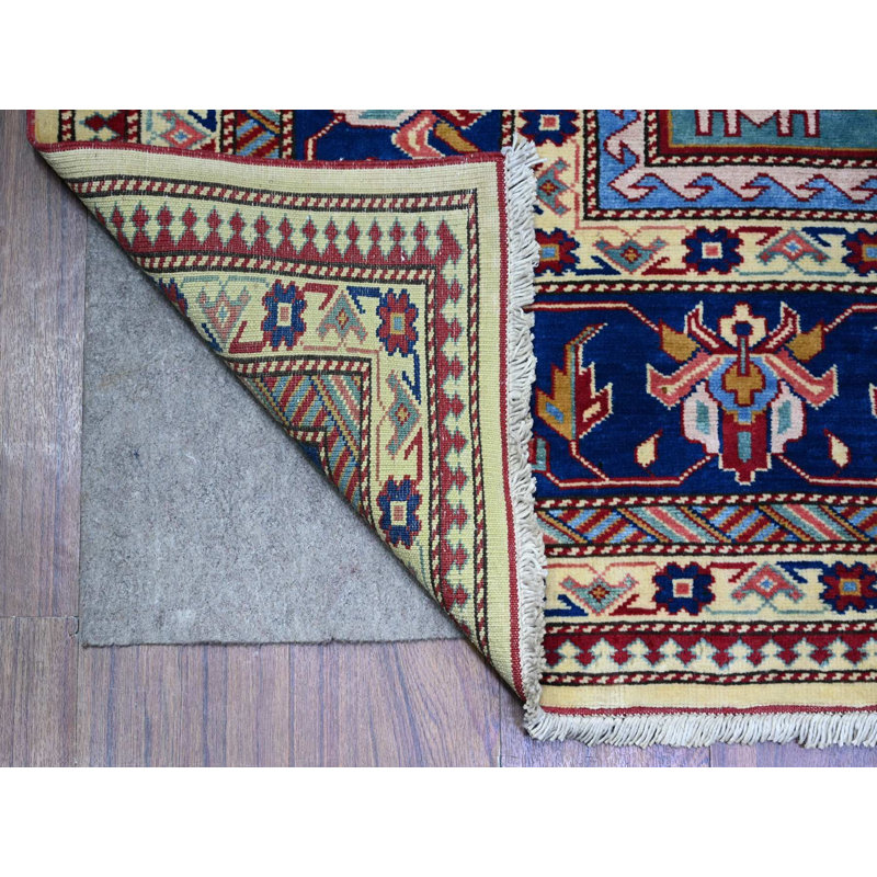 Tapis oriental rectangulaire en laine noué à la main 6 pi 9 po x 9 pi 4 po MOA10274922