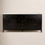 Meuble-lavabo double 72 po avec plateau en quartz Celine, brun café antique-1935853586