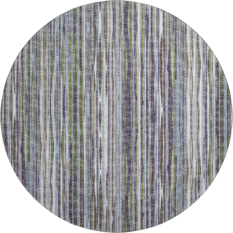  Premium Machine Washable Myalee AMF31 Rug, Round 8'