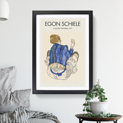 Seated Woman Vol.2 by Egon Schiele - Picture Frame Graphic Art