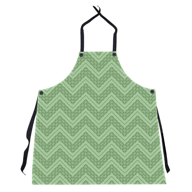 Stephenie Bib Apron, Green/Gray