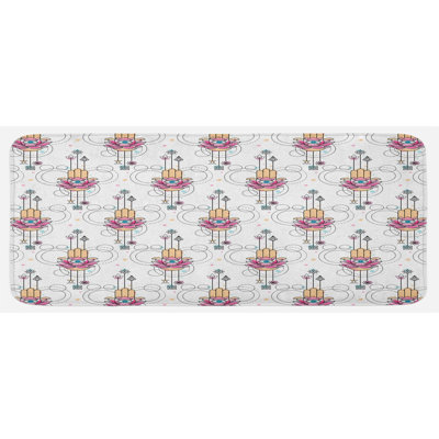 Eclectic Synthetic Kitchen Mat