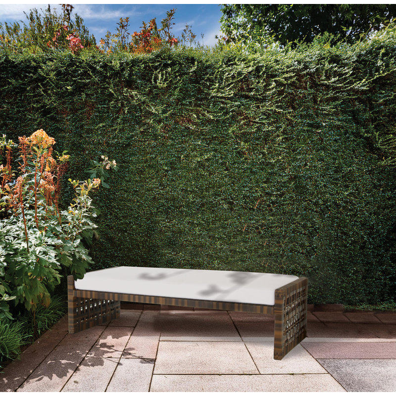 Banc de pique-nique en osier Astor, Toile Sunbrella® naturel