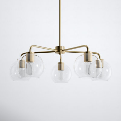 Childerley 5 - Light Sputnik Linear Chandelier