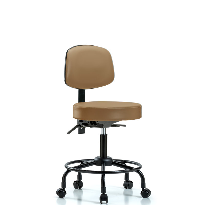 Chaise de bureau ergonomique Norma, Patins, Taupe