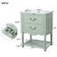 Meuble-lavabo 24 po avec lavabo en céramique-613527308