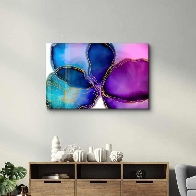 Elegant Tempered Glass Wall Art Painting, 18.1 x 28.3 inches | 100% Tempered Glass, Thickness: 0.16 inches | UV Printed for Vibrant Colors & Durability | Perfect for Home Decor & Modern Aesthetics