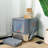 Stainless Steel Cat Litter Box: Enclosed Cat Litter Boxes With Flip Lid, Removable Cover, Scoop - Extra Large Metal Kitty Litterbox With High Sides Top Entry Xl Litter Pan Tray For Big Cats Anti-Leakage